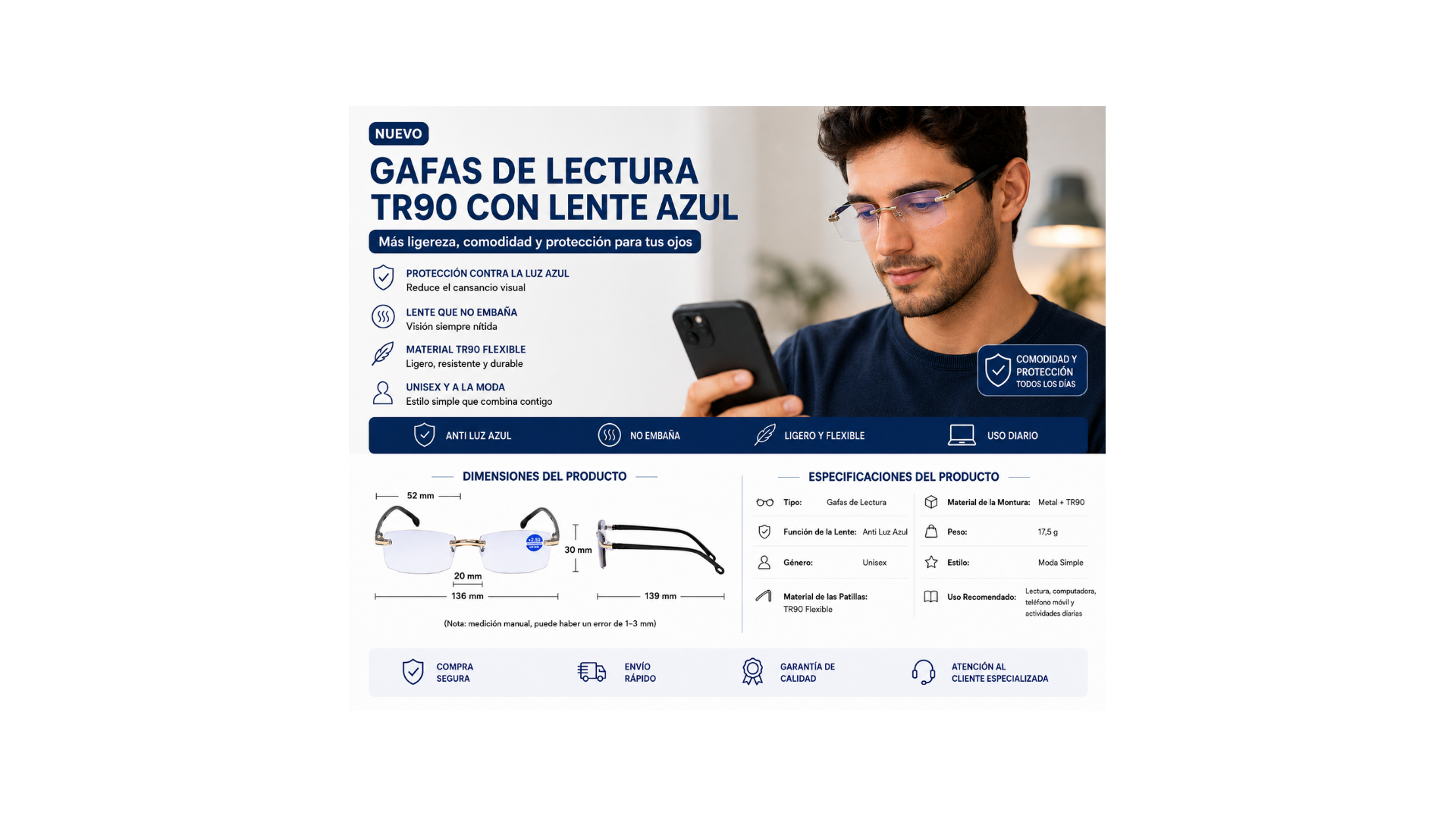 GAFAS TR90 LA TECNOLOGIA QUE SE ADAPTA A TI