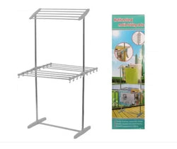 Tendero de ropa 2 niveles plegable — vista principal