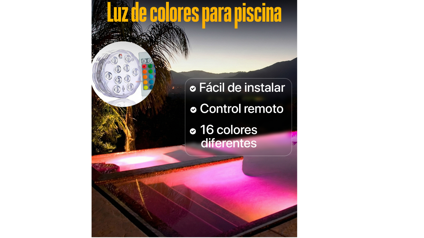 Lampara Subacuática Control