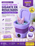 Combo Lavadora Portátil + Quita Pelusas 🧺 Limpieza Total en Casa