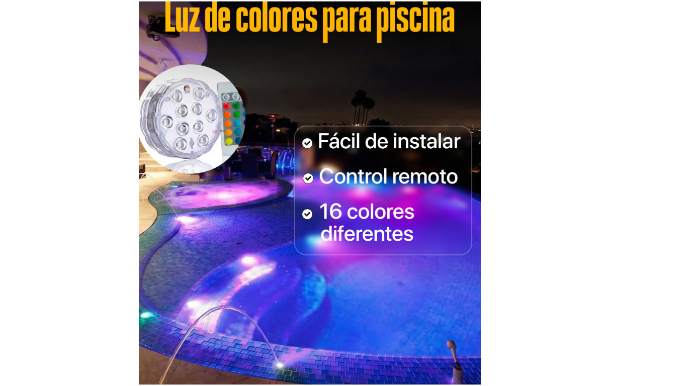 Lampara Subacuática Control